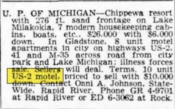 US-2 Motel - Jul 27 1959 Article (newer photo)